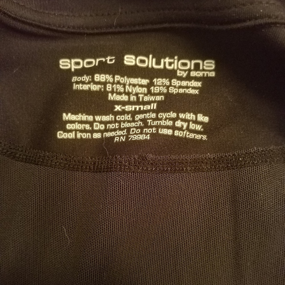 Soma Black Sport Solution Go Active Jacket XS NWT - Picture 4 of 9